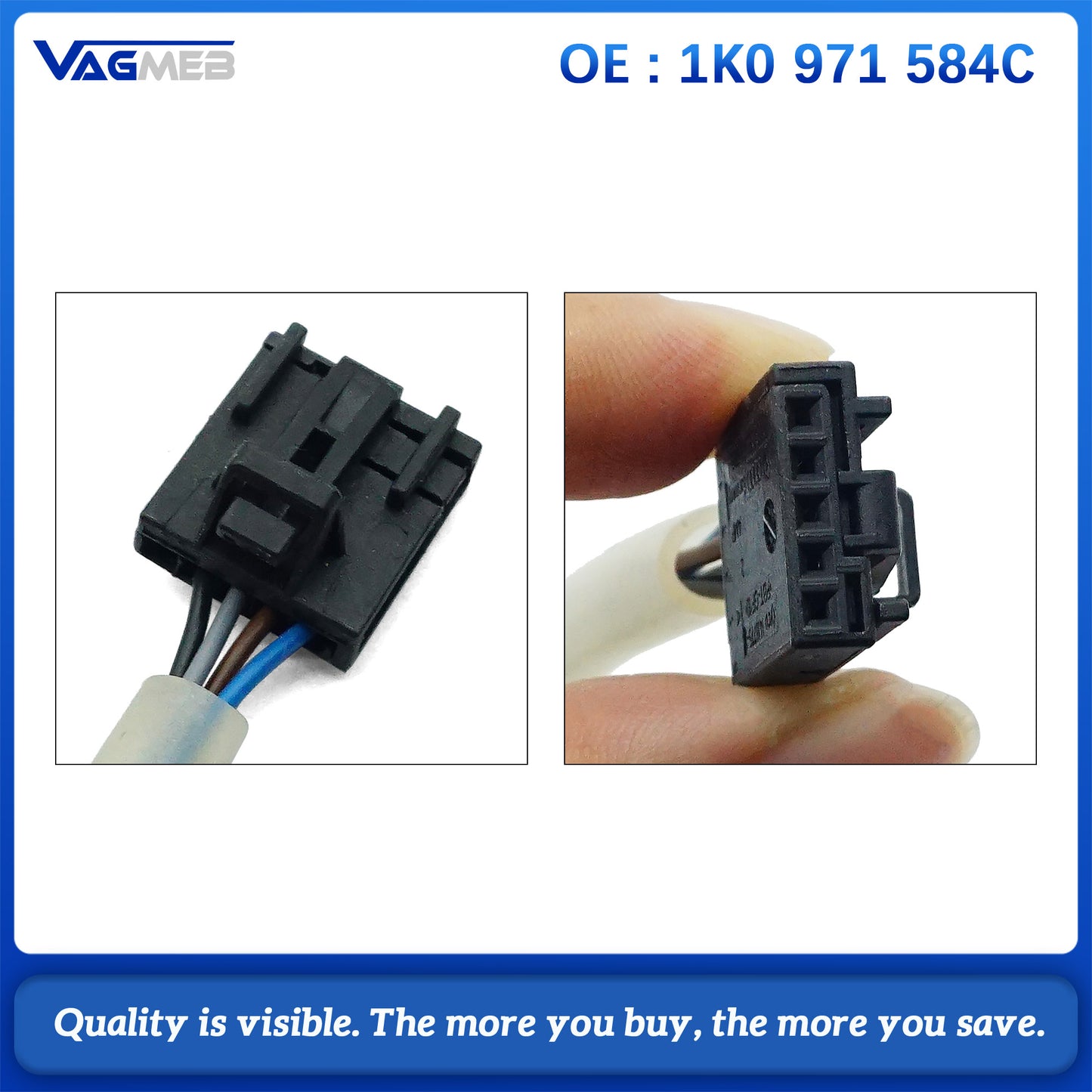 Multifunction MF Steering Wheel Cable Wire Harness For VW Golf MK5 Passat B6 1K0 971 584 C