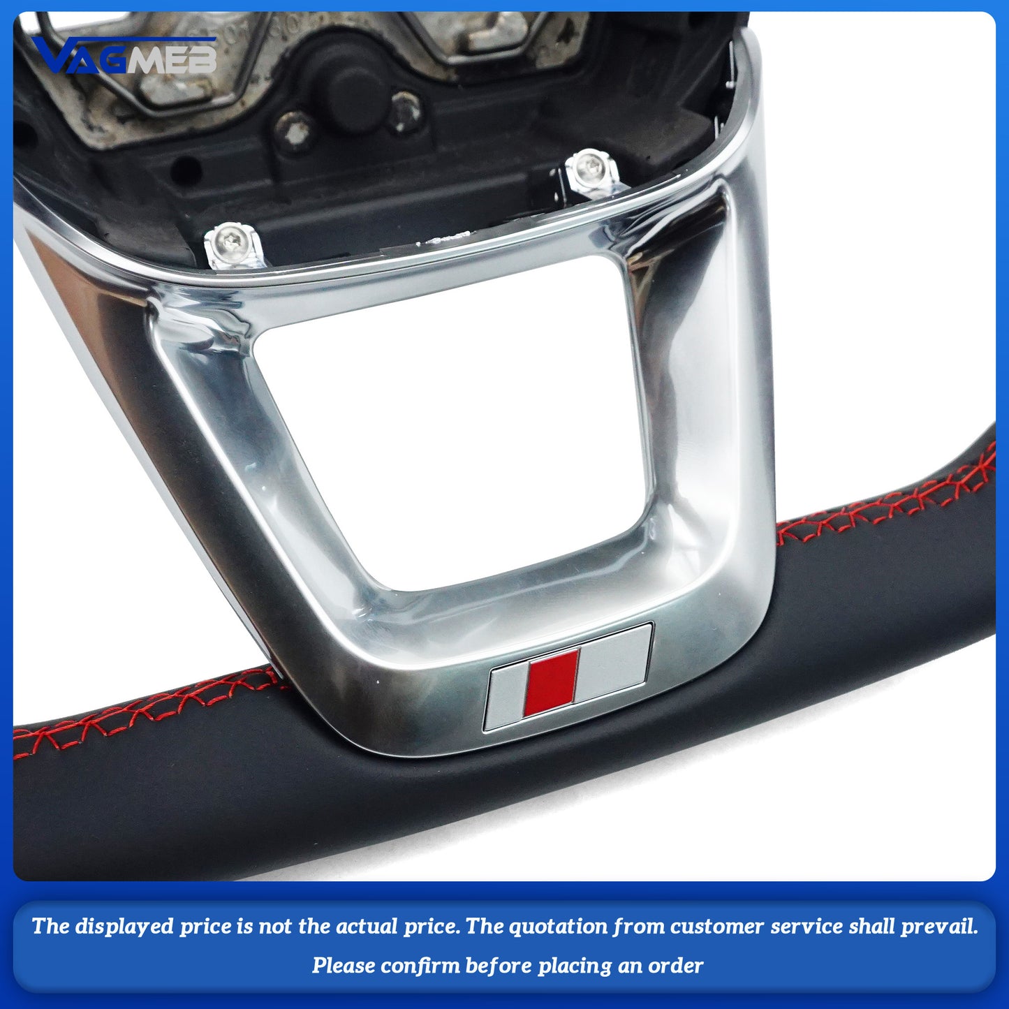 For Audi S RS S LINE Logo Q3 Q5 Q7 RSQ3 RSQ5 RSQ7 SQ5 SQ3 SQ7 custom all alcantara Steering wheel bottom Multi-color lines