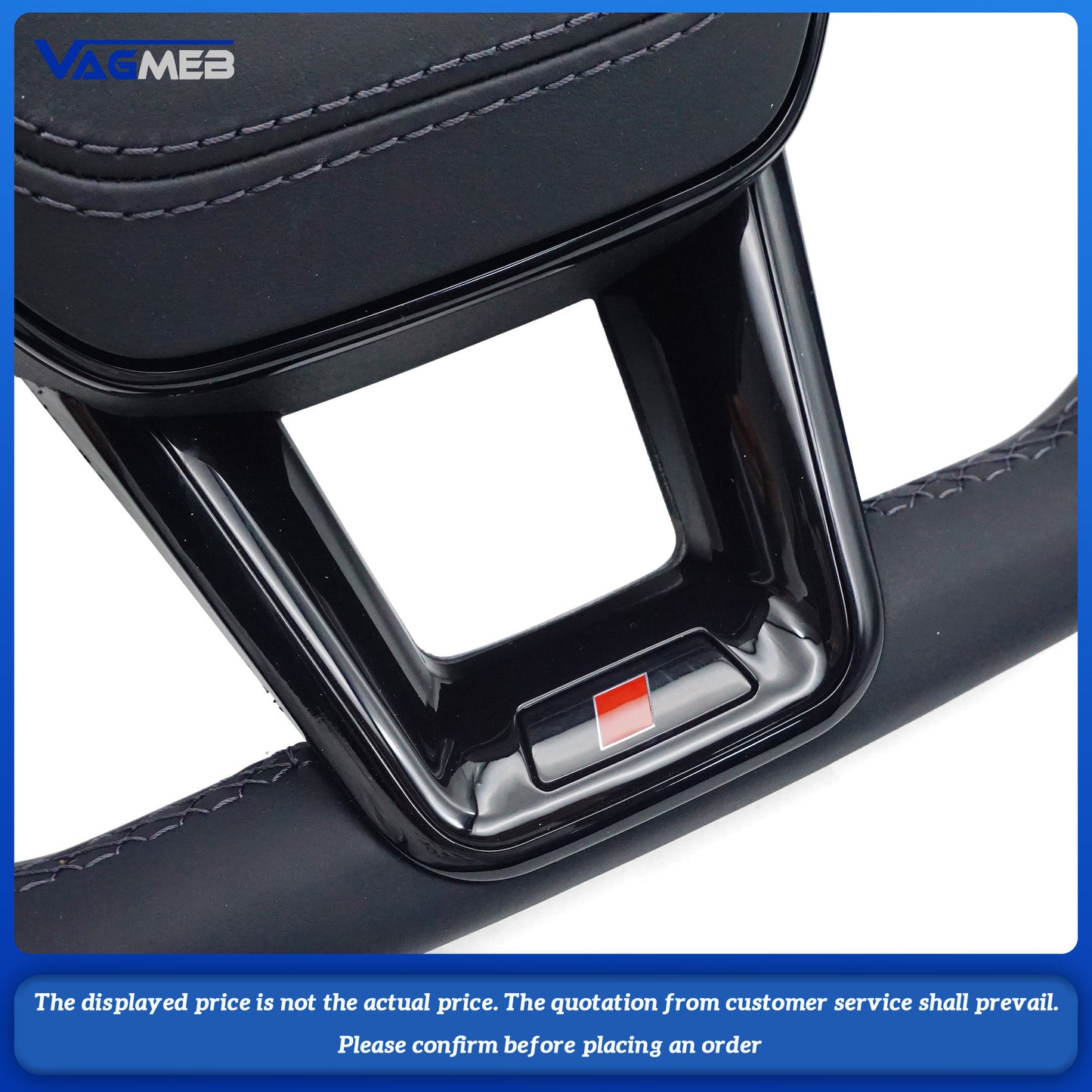 With Heating For Audi A6 A7 A8L Modified C8 Leather Perforated Steering Wheel Sports Steering Wheel Campaign Accessories