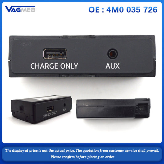 Pour Audi A4 B9 A5 B9 Q5 MIB2 commutateur Carplay téléphone intelligent interface USB CarPlay USB AUX IN câble de prise 4M0 035 726