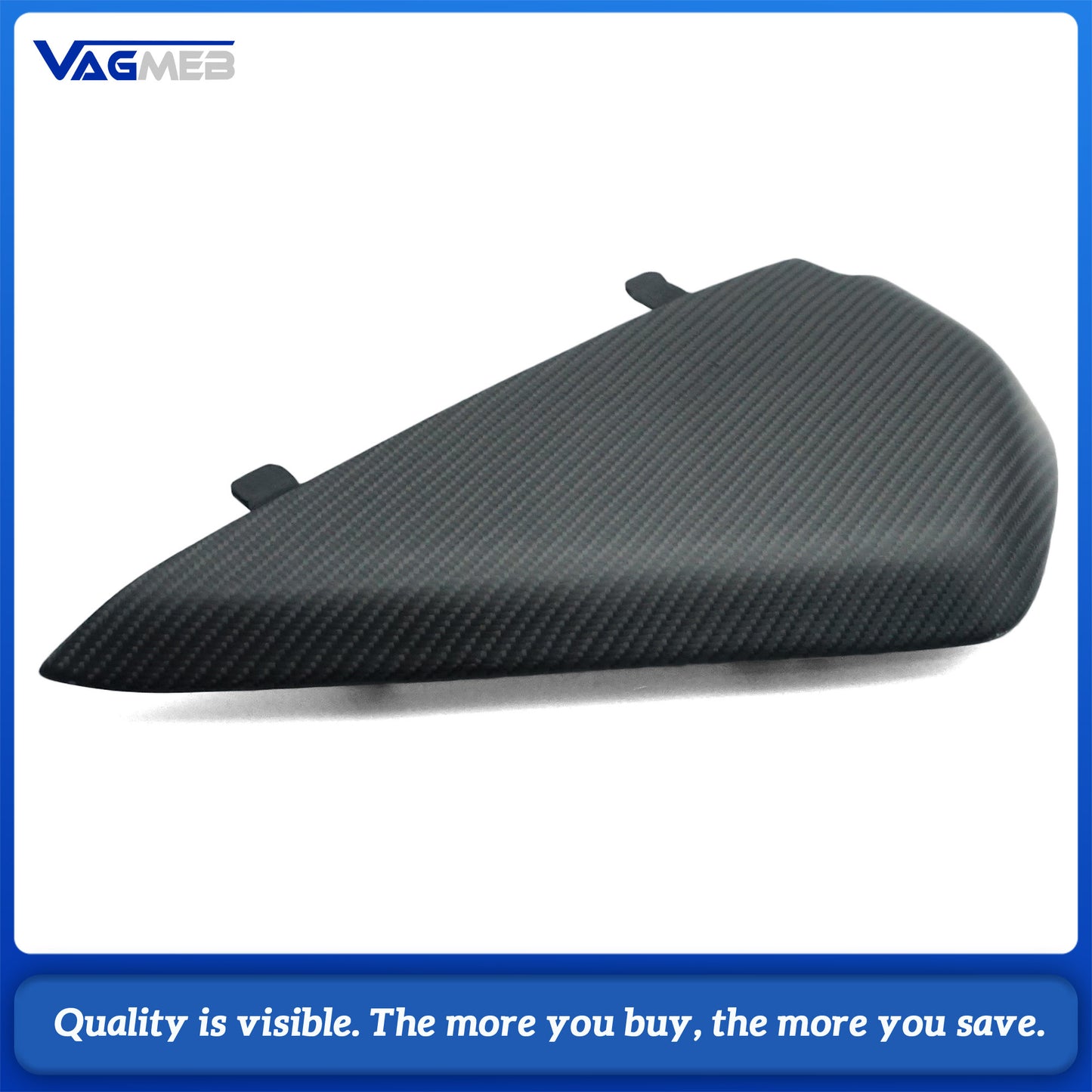 For 2017-2024 Audi A4 B9 Matte Carbon Fiber Dashboard Cover Trim