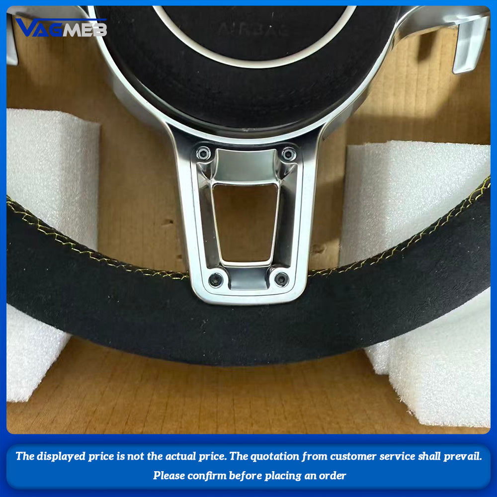 Leather Steering Wheel Custom Upgrade for PorschePanameraCayenneTaycanMacan 911 & Models