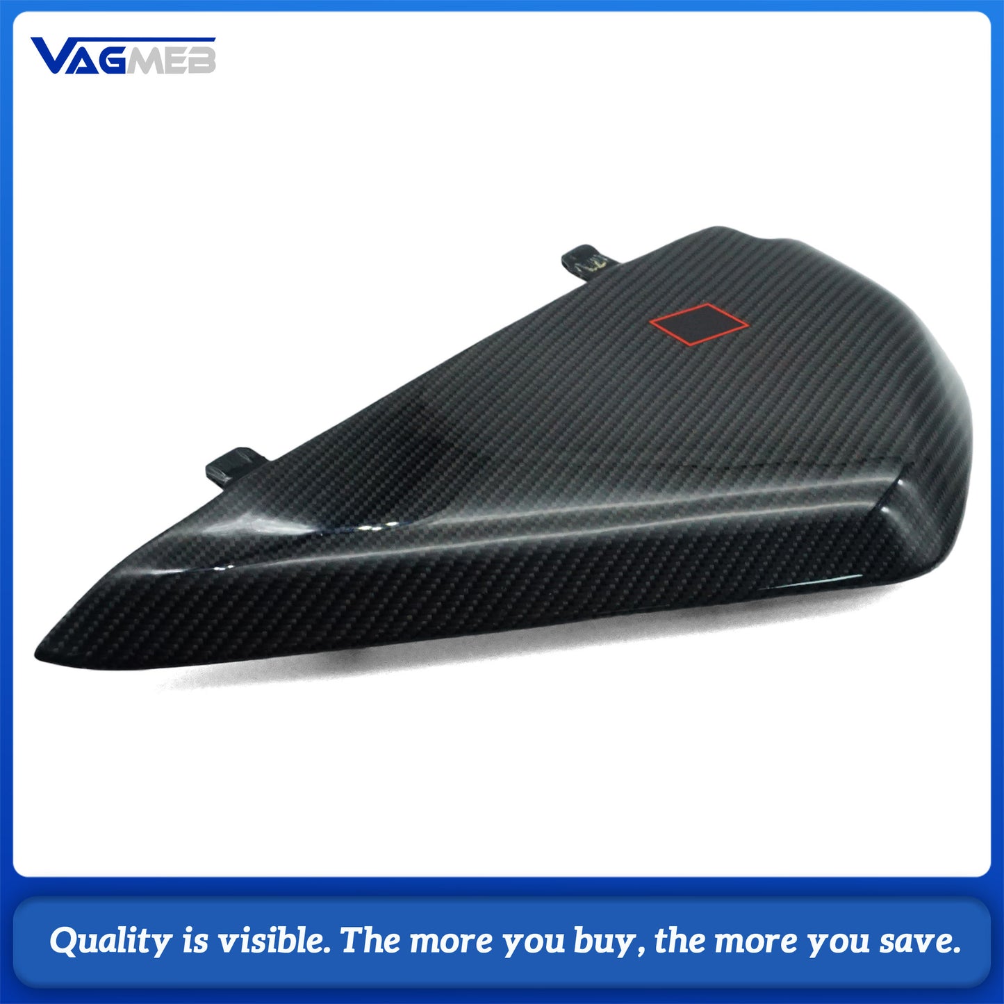 For 2017-2024 Audi A4B9 Gloss Carbon Fiber Dashboard Cover Trim with Embedded RS Logo,Fit Interior Performance Upgrade