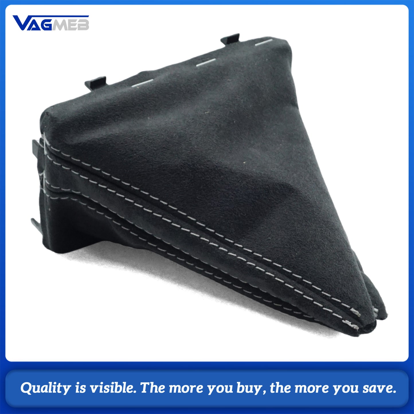 For Audi A6C7 Automatic DSG Gear Shift Knob Suede Leather Gear Shift Knob Duty Cover