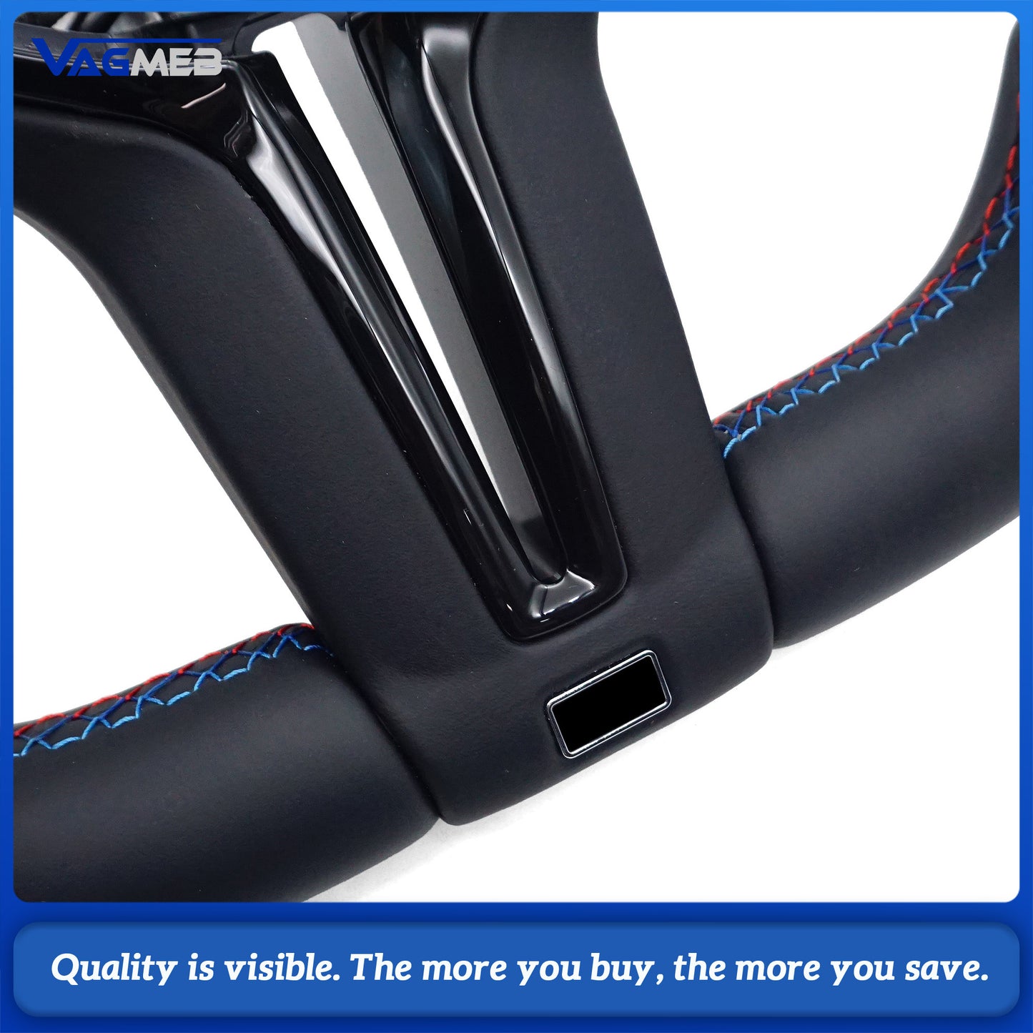 Half Perforated Leather For BMW M3 M5 F10 F11 F12 F13 F20 F21 F22 F25 F30 F31 F32 F33 F34 F36 M Logo Steering Wheel Assembly