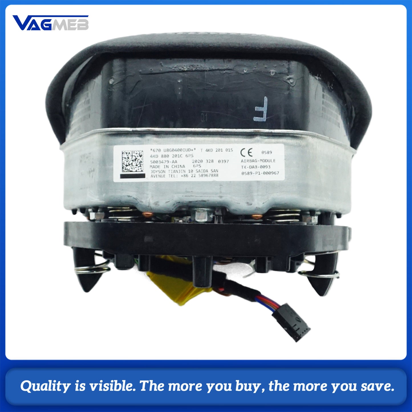 Steering wheel airbag cover multifunction steering wheel For Audi A6C8