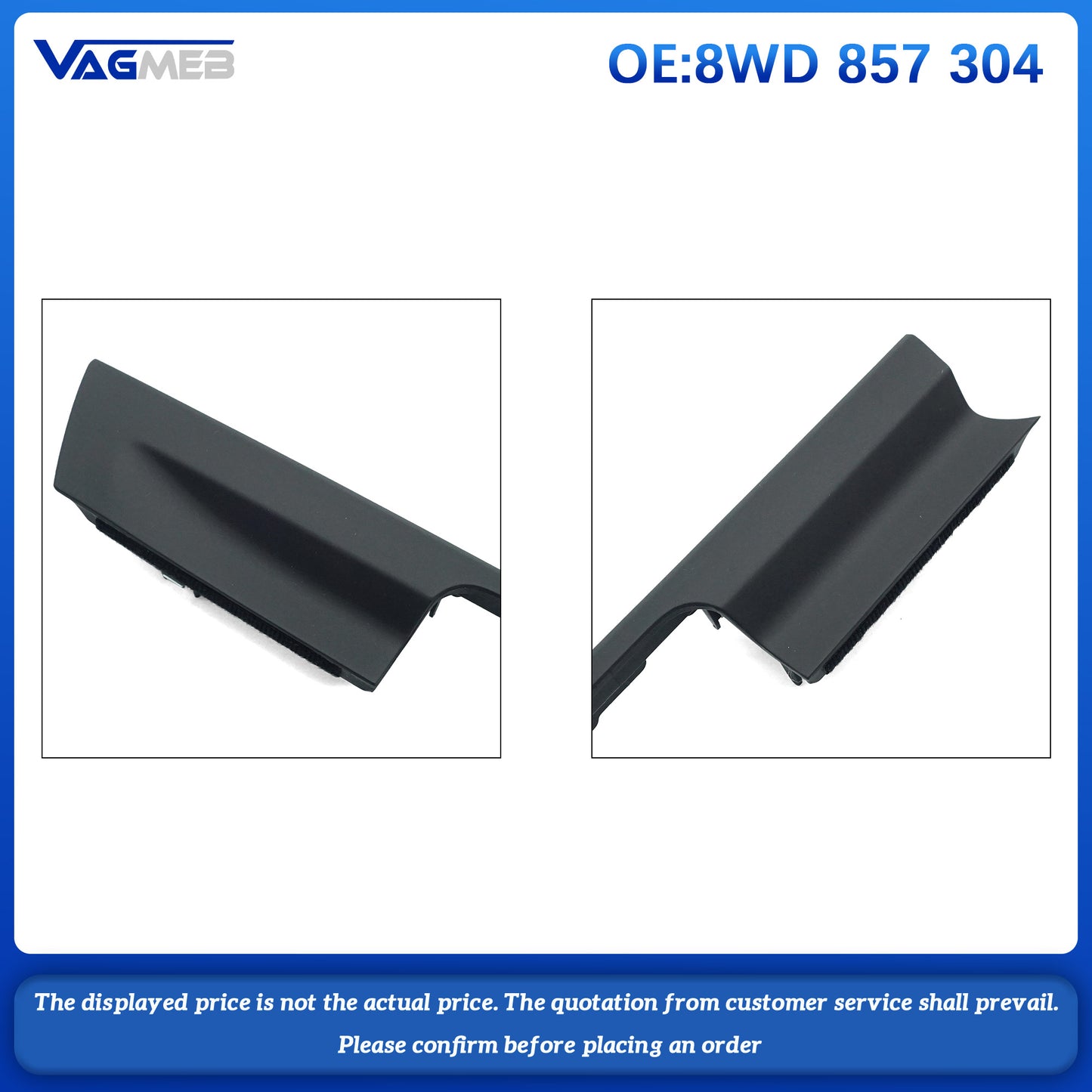 For Audi A4 8.3 inch Car screen Low down front moulding 8WD 857 304