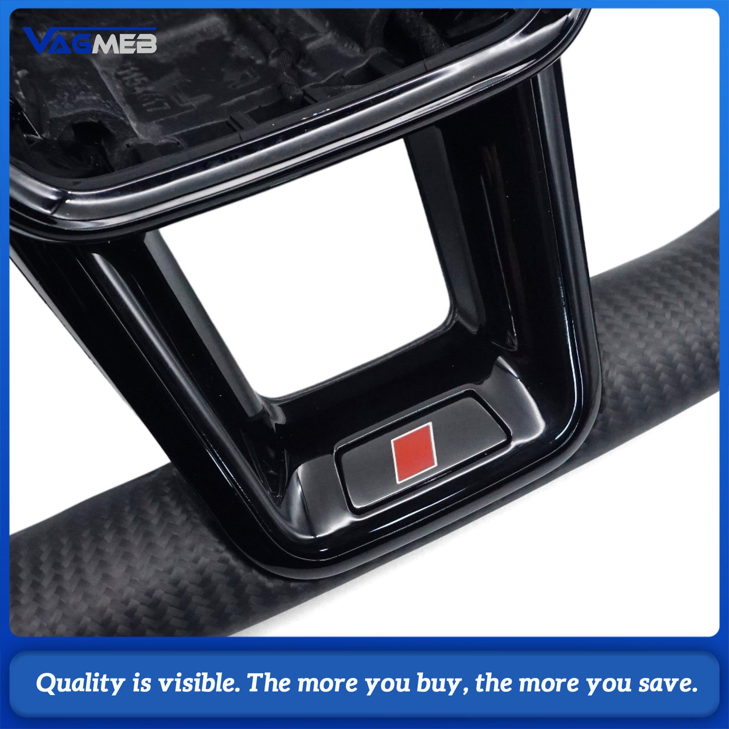 A is suitable for Audi A6 C8 A7 matte carbon fiber Alcantara multifunctional steering wheel with heating, Car Accessories