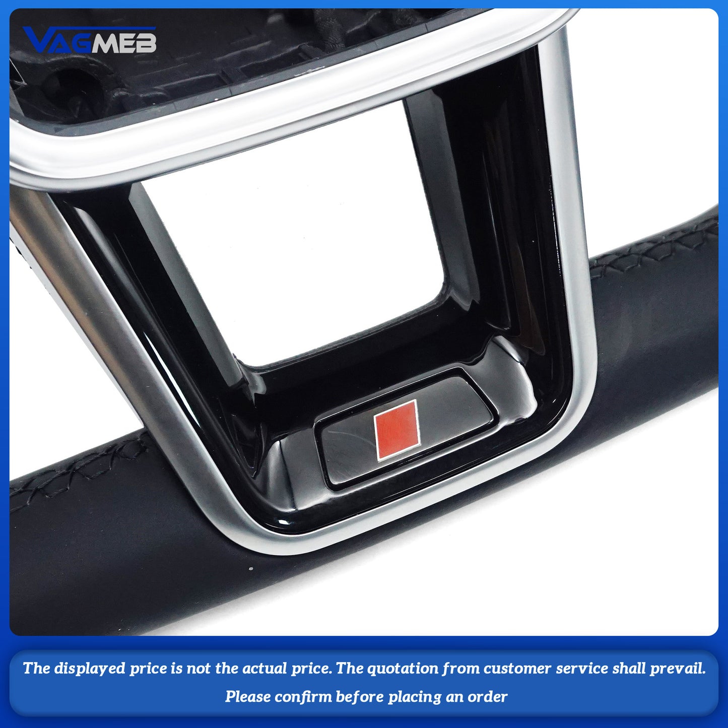 For Audi A6 C8 Full Alcantara Leather Multifunction Steering Wheel With Key Button Assembly