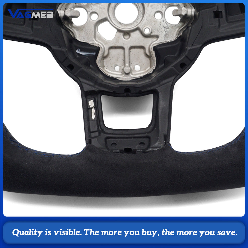 Leather steering wheel suitable for VW Golf MK7 7.5 GTI GTD GTE R Polo GTI Tiguan MK2 Passat B8 Sport steering wheel