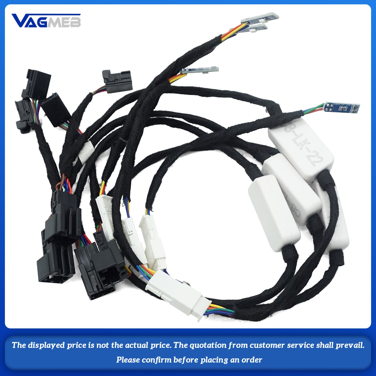 For Audi A6C8 A7, a set of handlebars + storage box + ambient lighting for the armrest