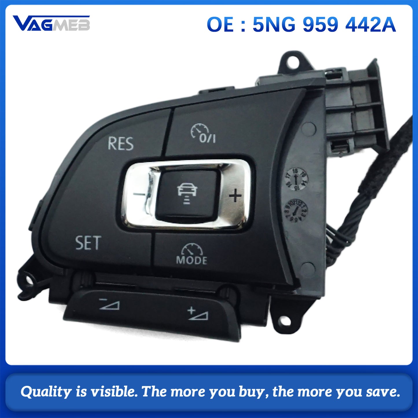 For VW Tiguan MK2 T-ROC 5NG 959 442A Multifunctional Steering Wheel Button Car Accessory
