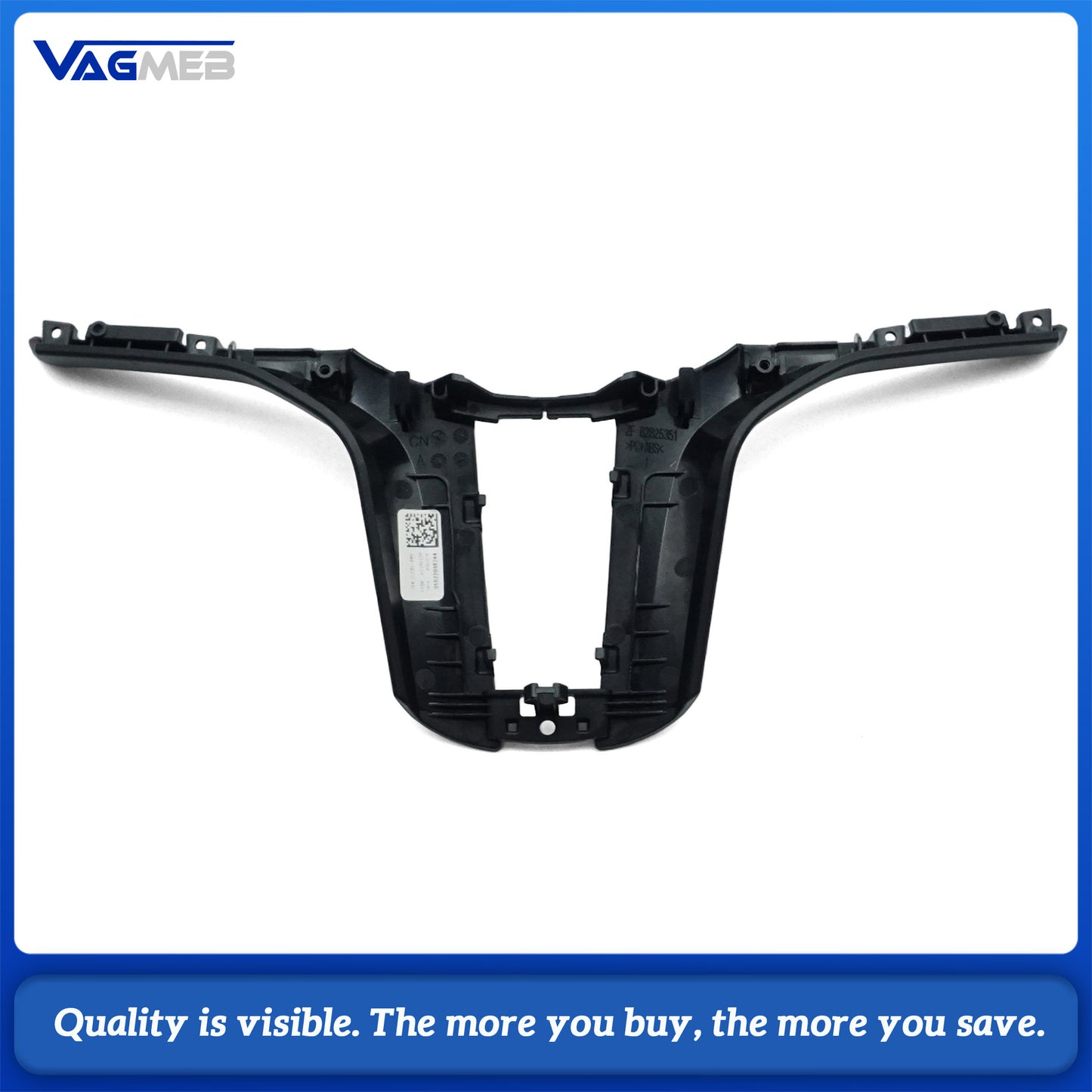 Piano Black Steering Wheel Button Trim Cover With Heating Hole For BMW G