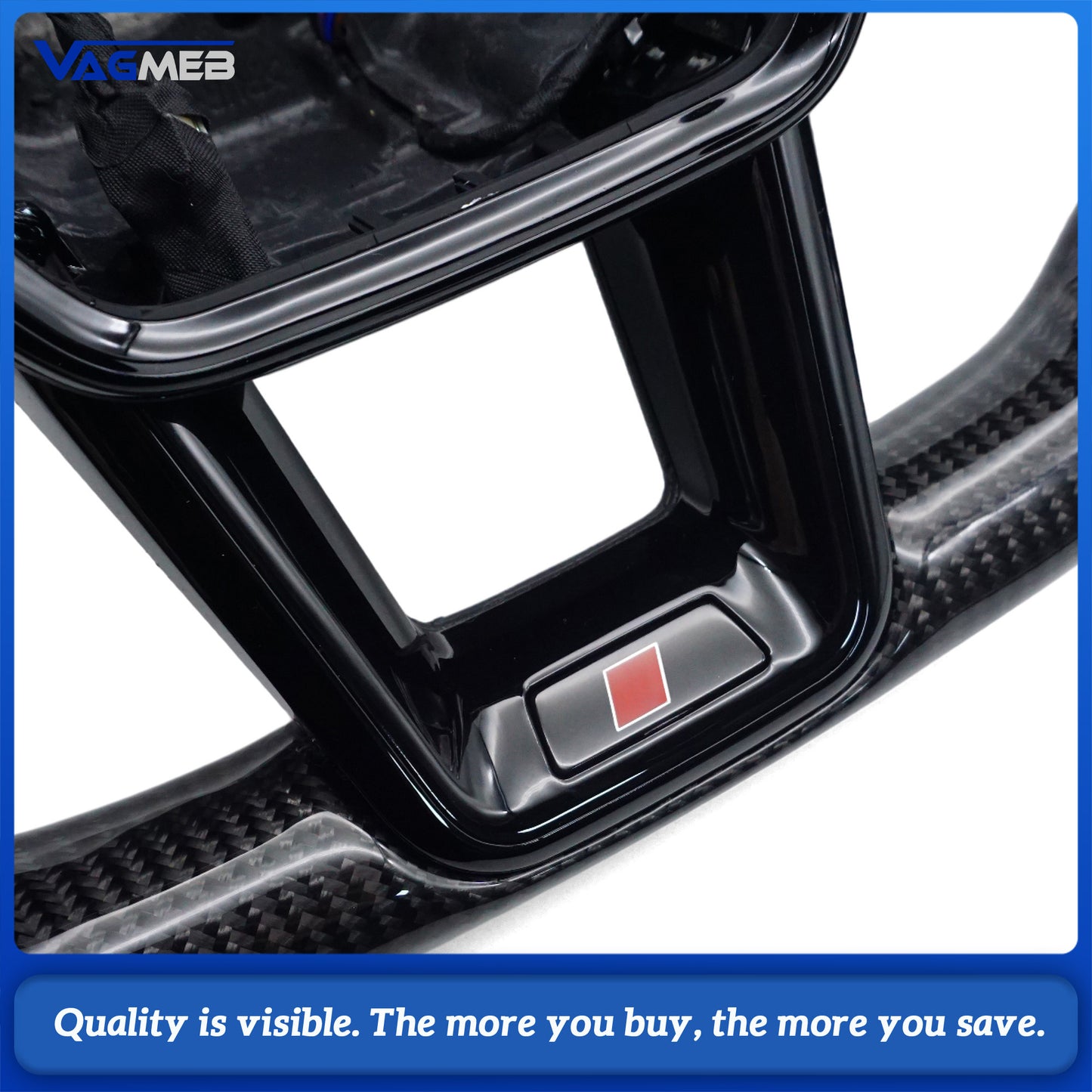 For Audi A6 C8 carbon fiber  steering wheel