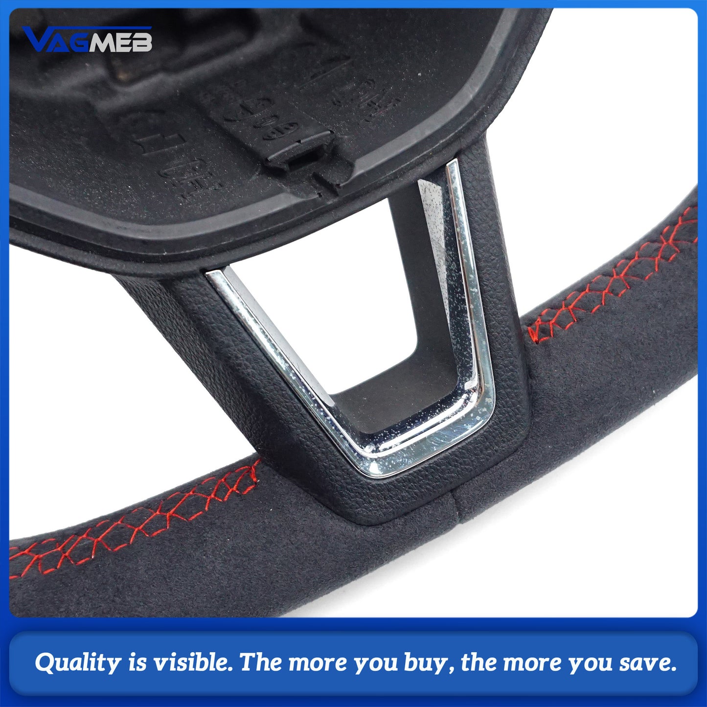 For SKODA Superb multifunctional semi perforated flat bottomed sports steering wheel