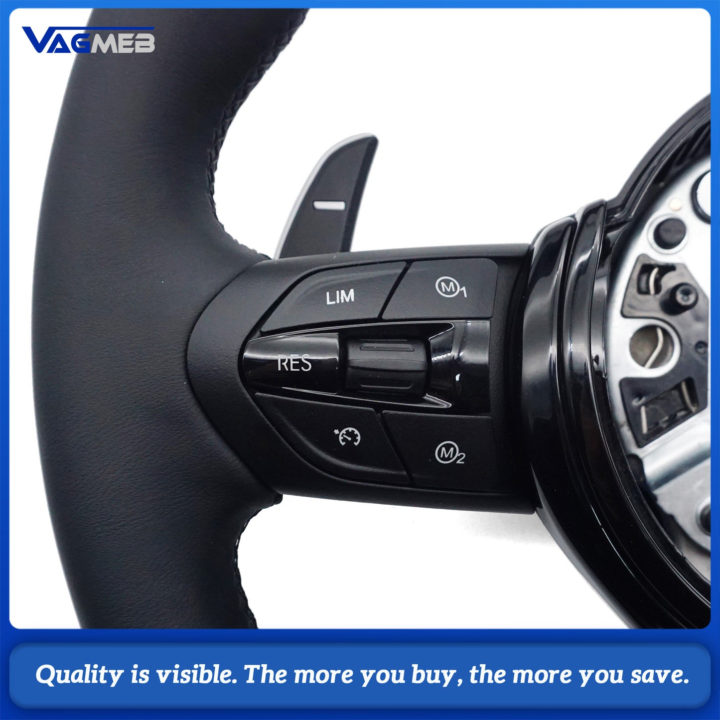 M Sport Steering Wheel For BMW M3 F30 F15 F16 F20 F21 F25 F26 M5 F10 F11 F06 F07 F12 F13 F01 E70 E87 E81 E90 E91 E92