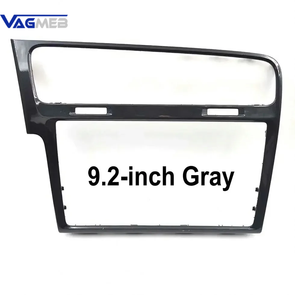 LHD 8 inch / 9.2 inch For VW Golf MK7 7.5 Piano Black MIB Radio Frame Panel Plates Decorative Frame