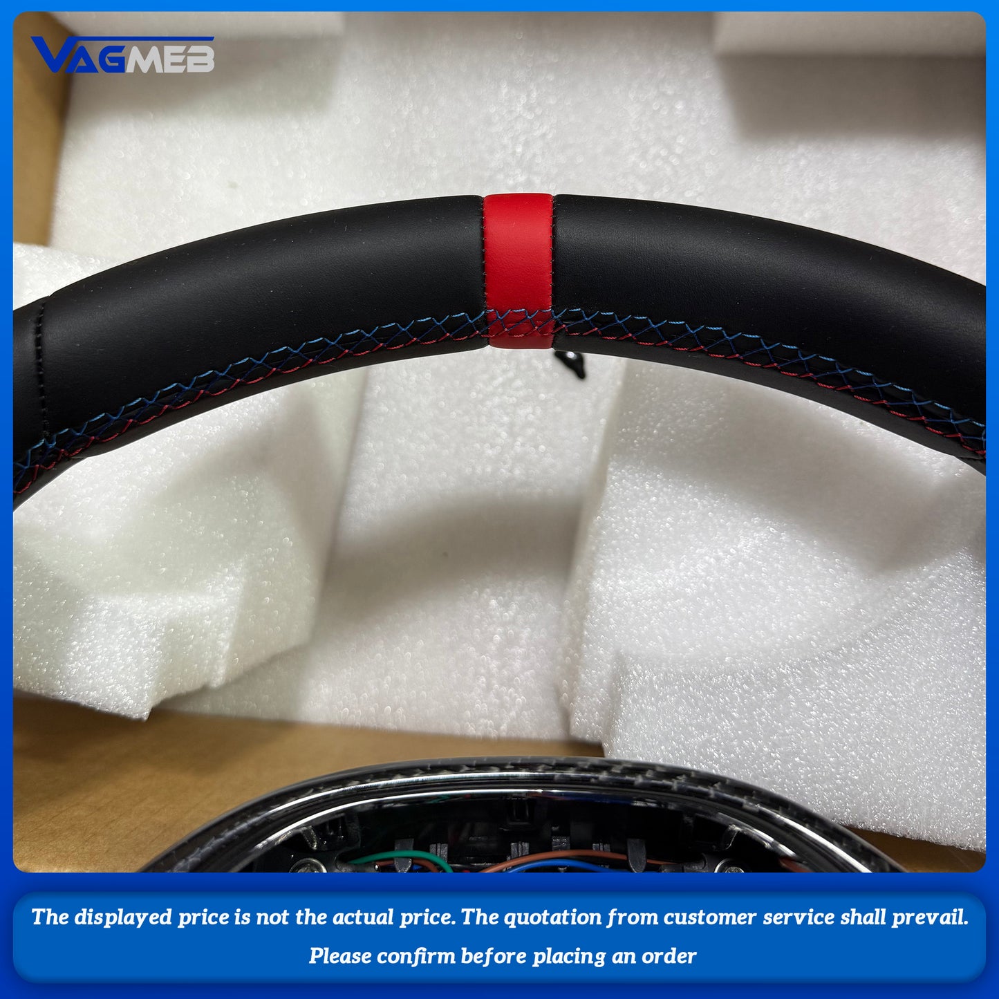 Sports Steering Wheel CS Nappa Leather For BMW 3 4 5 Series G20 G23 G26 G30 G32 G80 G82 G87 F90 G05 G06 G29 G42 Car Accessories