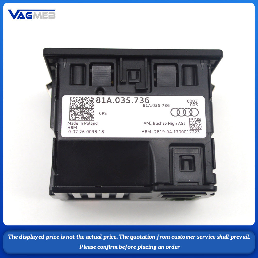 81A 035 736 For Audi Q2 A3 S3 RS3 modified Carplay interface small big plug USB cable