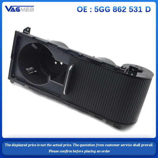 Cupholder Console Cup Holder With Sliding Lid For Golf 7 MK7  5GG 862 531 D