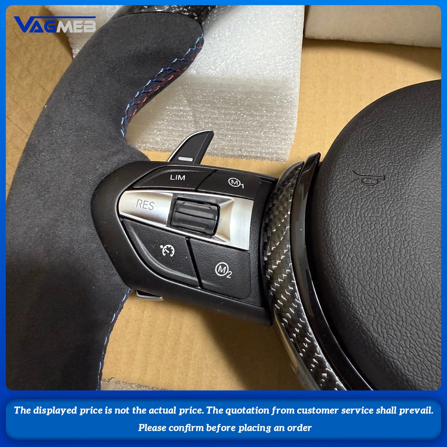 Carbon Fiber Steering Wheel For BMW M2 F87 M3 328M M5 F10 F12 M6 F06 F07 F30 F31 F01 F02 F20 F21 F22 F23 F32 F33 1 3 5 7 Series