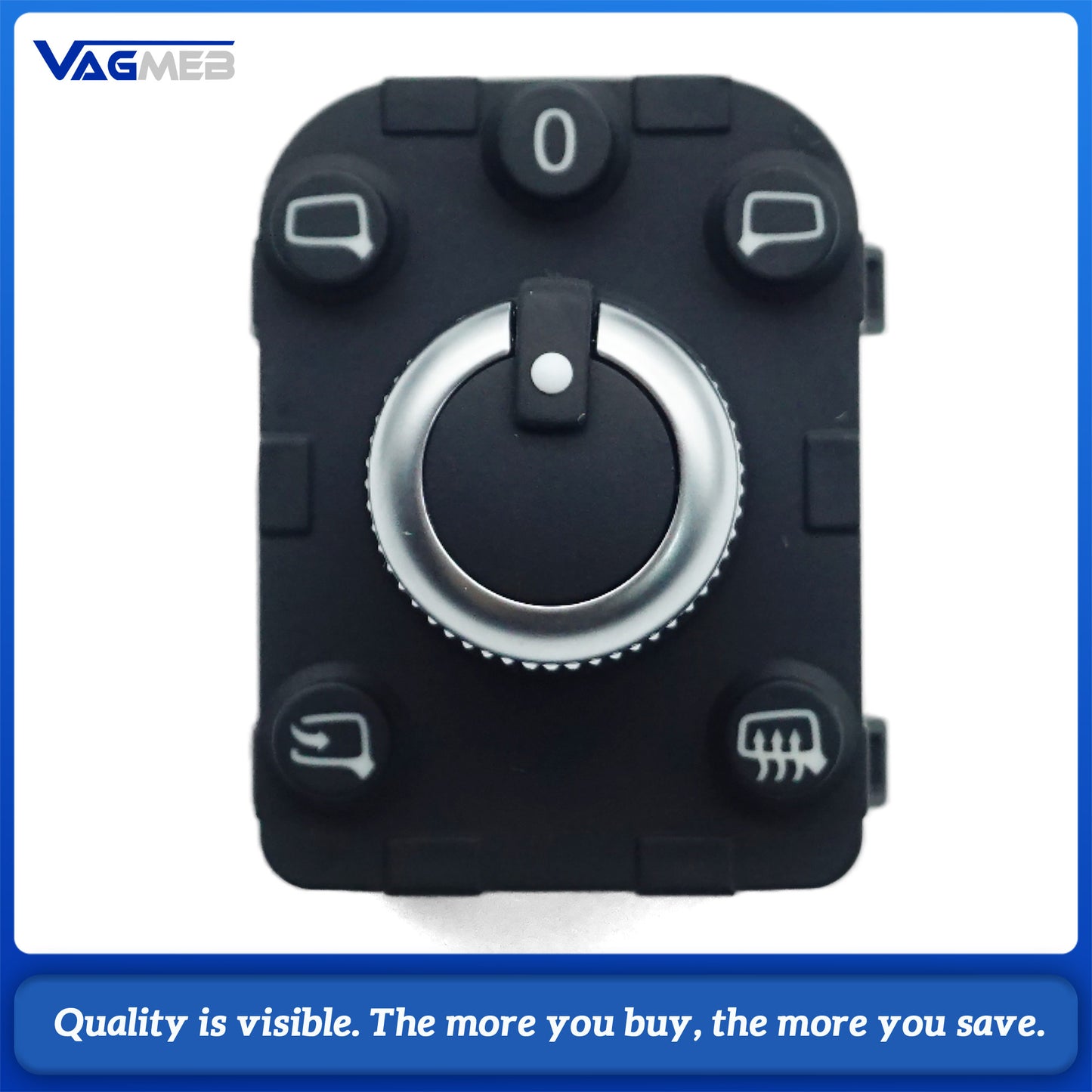 For Audi A3 8Y Electric Folding Mirror Half Assembly Complete Kit With Folding Control Switch 2022