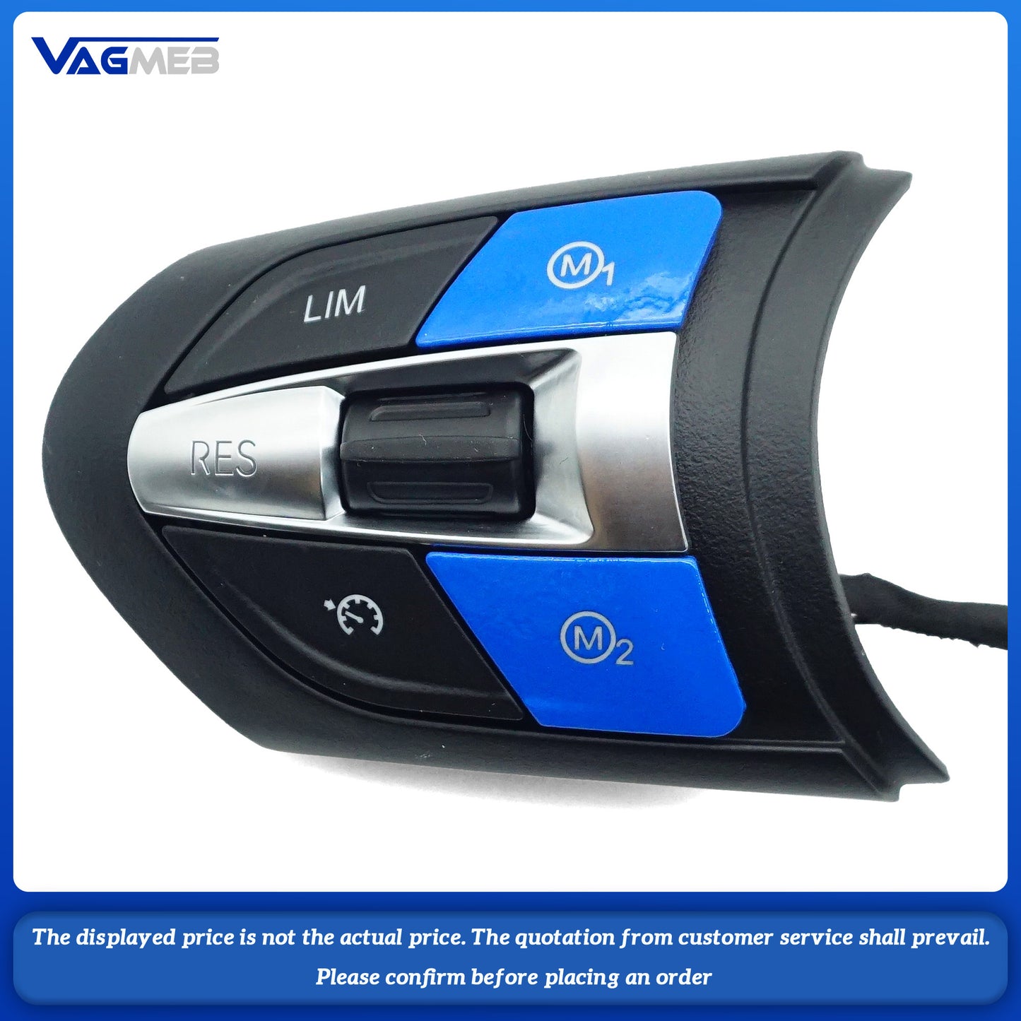 For BMW M sport F model steering wheel button with m1 m2 button blue