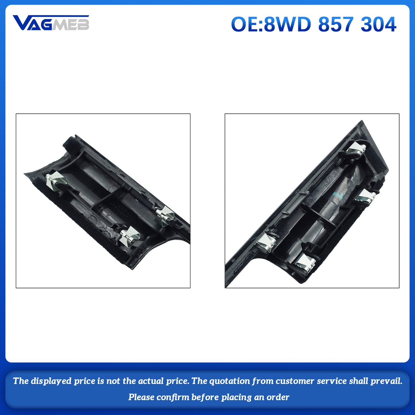 For Audi A4 8.3 inch Car screen Low down front moulding 8WD 857 304