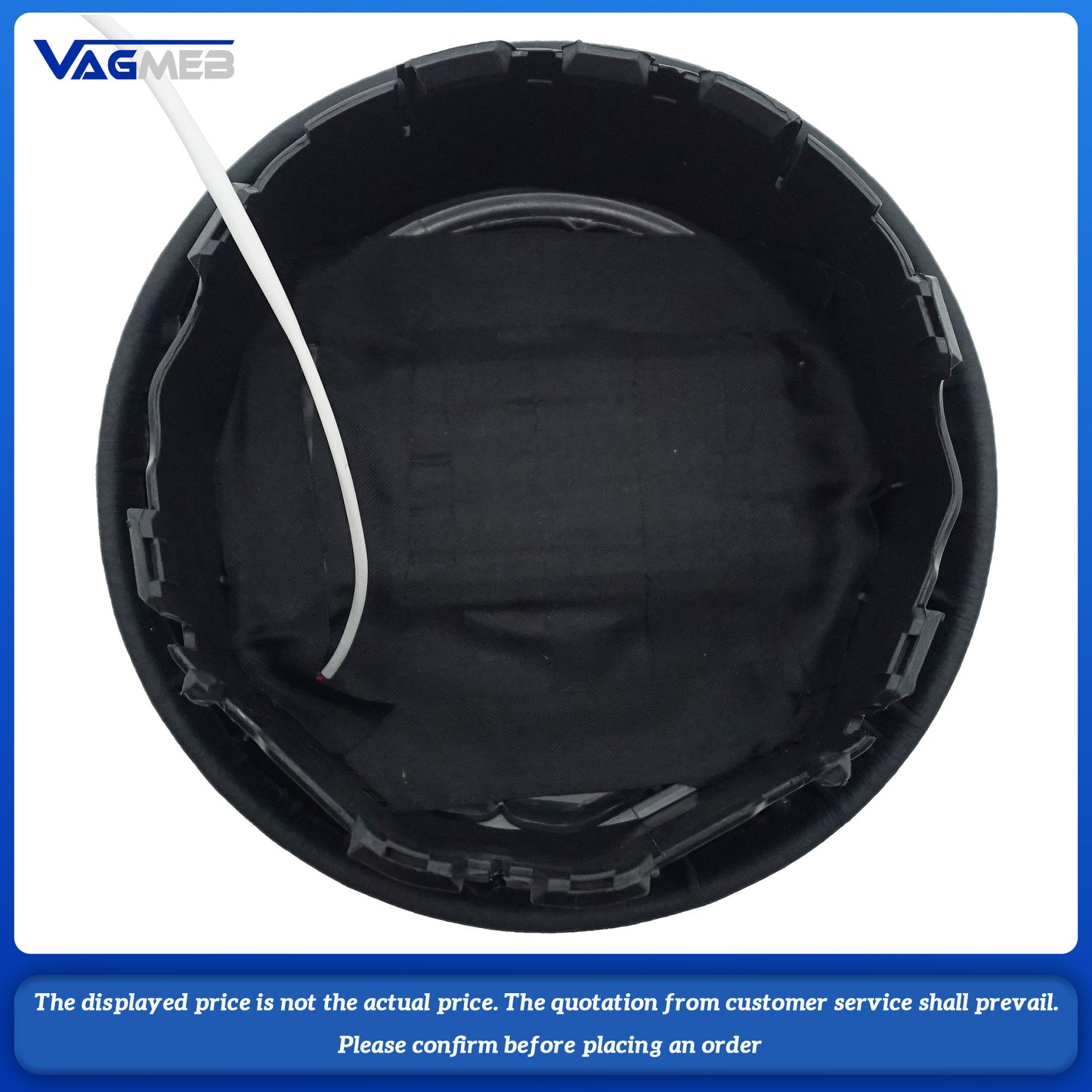 LED Steering wheel airbag cover multifunction Corrigan's line steering wheel For VW Golf MK7 Dermal white thread