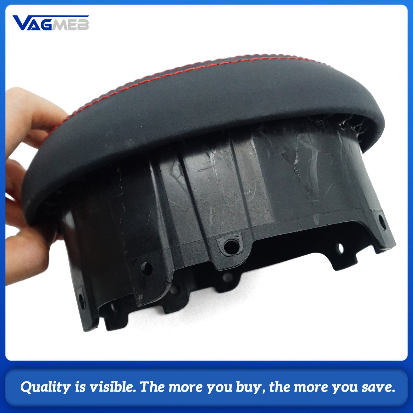 Steering wheel airbag cover multifunction steering wheel For Audi TT MK2 Red line