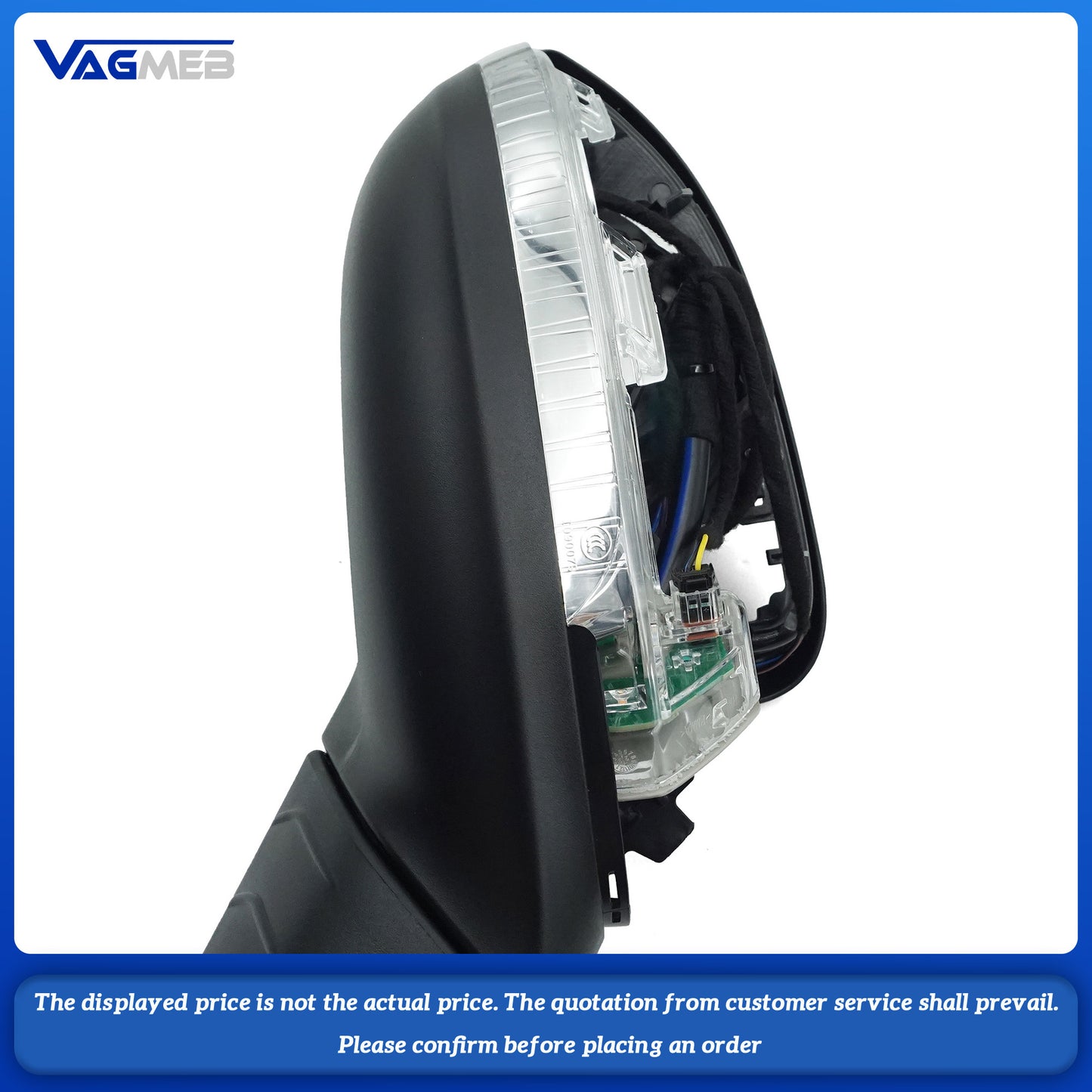 For VW Touran MK2 Folding Mirror Half Assembly Car Door Outside Rear View Mirror