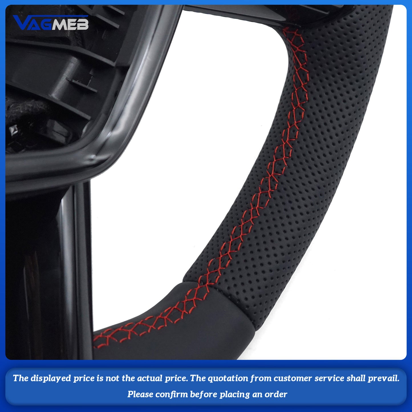 For Audi A6 C8 S RS leather sports flat bottomed  With heating function steering wheel with buttons and paddles