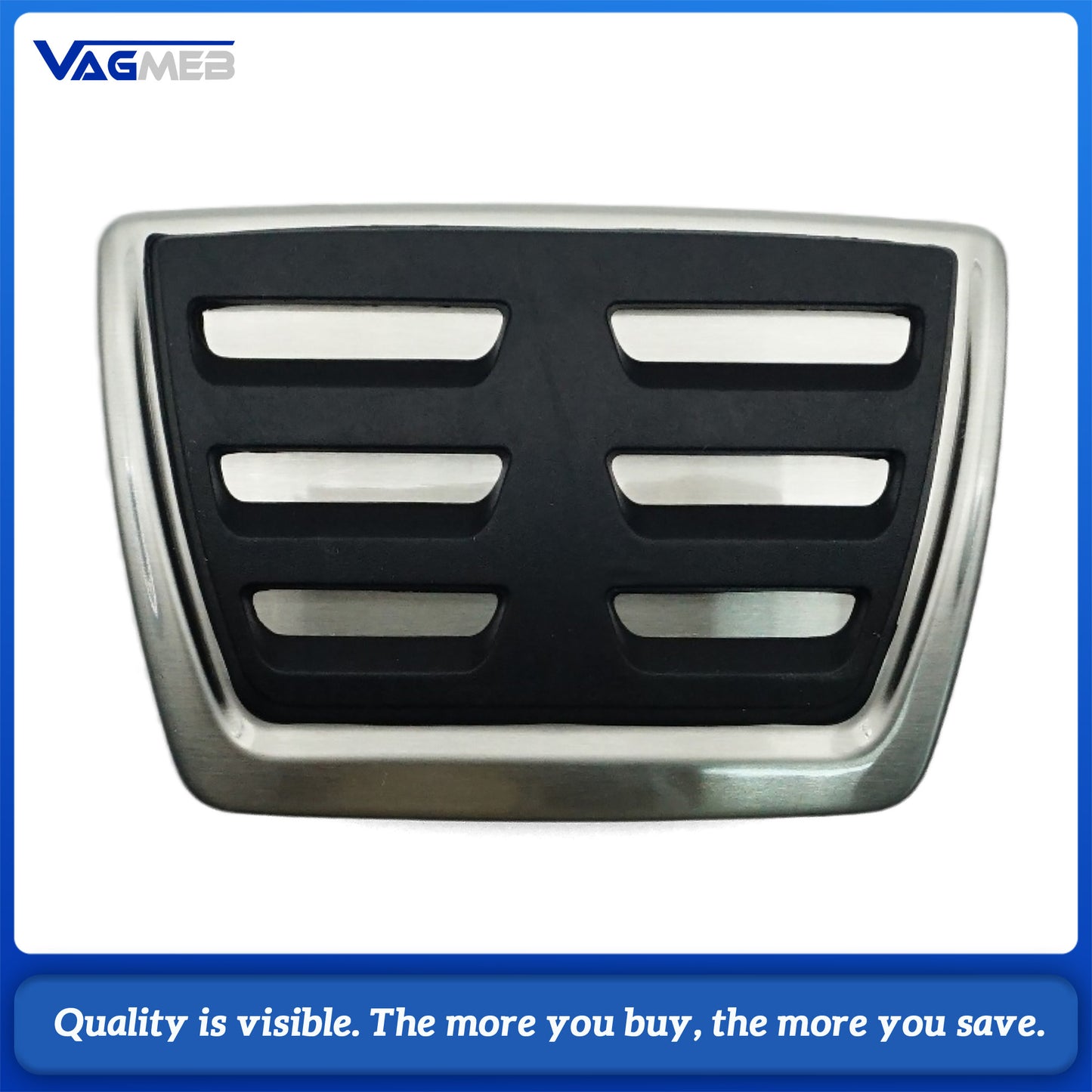For Audi Q7 Car Accessories Stainless Steel Fuel Gas Brake footrest Pedal Cover Plate 3pcs