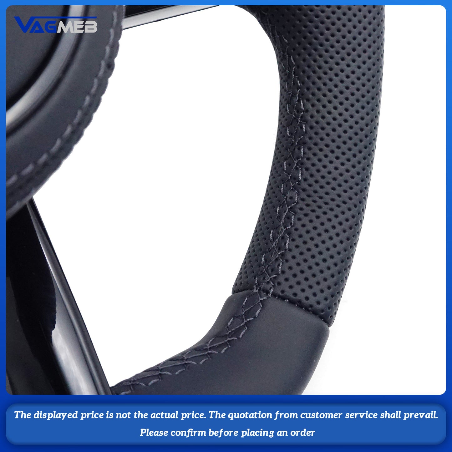 Car Steering Wheel Custom Made Leather For VW TT