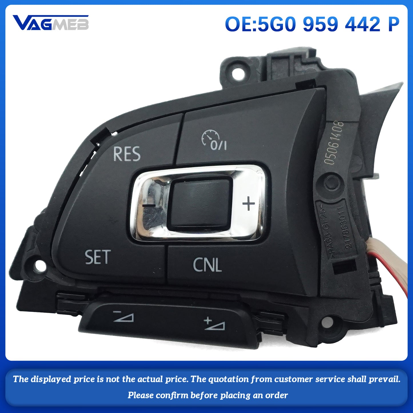 Multi functional steering wheel with ACC support button For VW Golf 7 MK7 Golf GTE Golf Variant 5G0 959 442 P