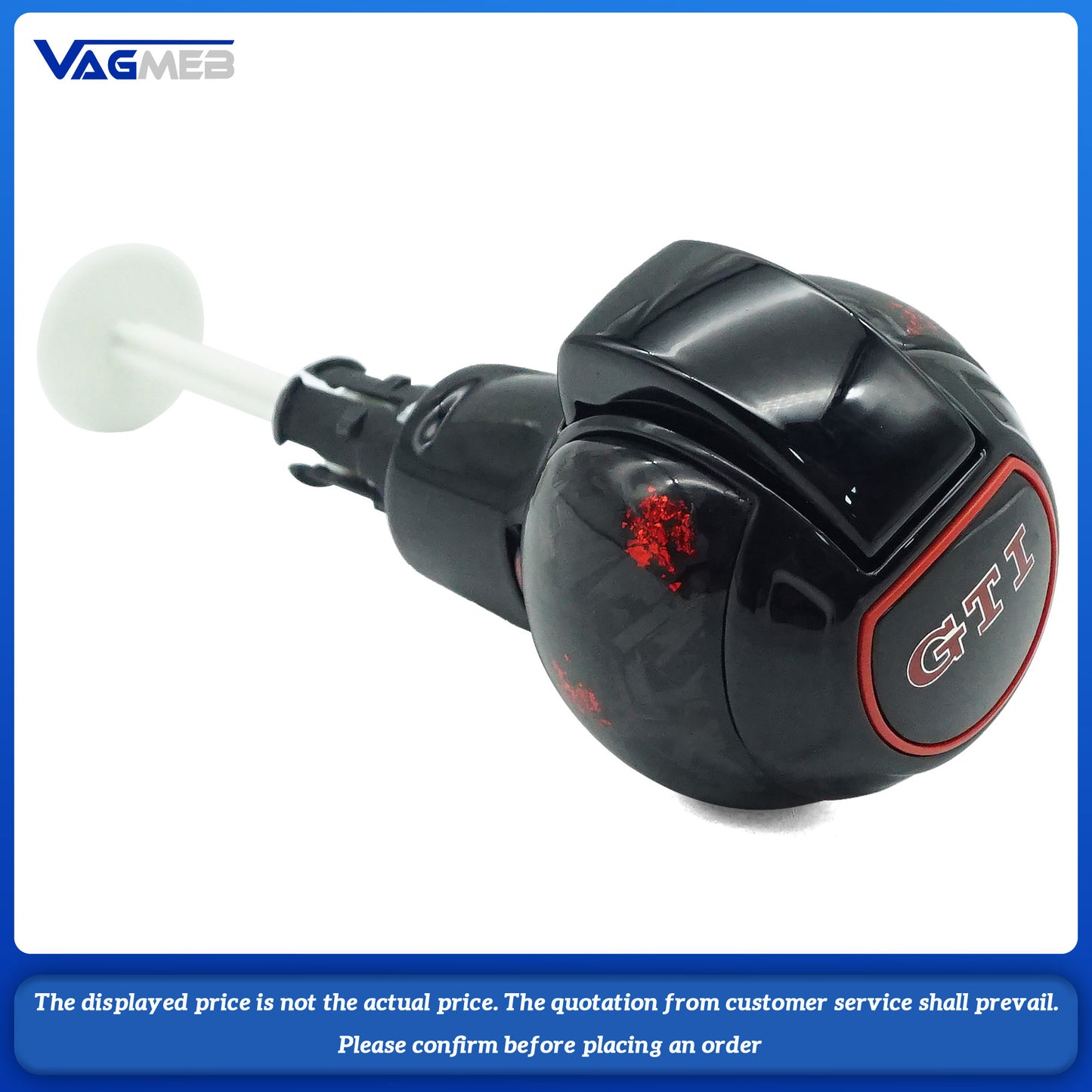 Red forged carbon Shift Knob Electronic Shift Handle For A6 C7 VW Golf MK6 MK7 R GTI Slien