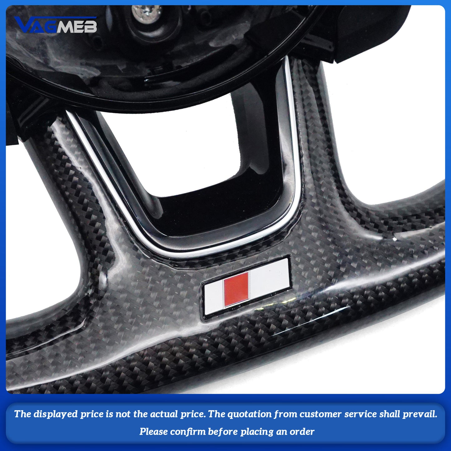 Upgrade Carbon Fiber Leather For Audi A1 A2 A3 A4 A5 A6 A7 S3 RS3 S4 RS4 S5 RS5 S6 RS6 TT TTRS R8 Customized Steering Wheel