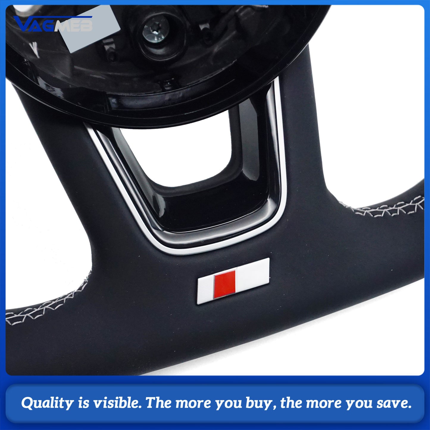 New Products Perforated Leather Steering Wheel For Audi A4 B9
