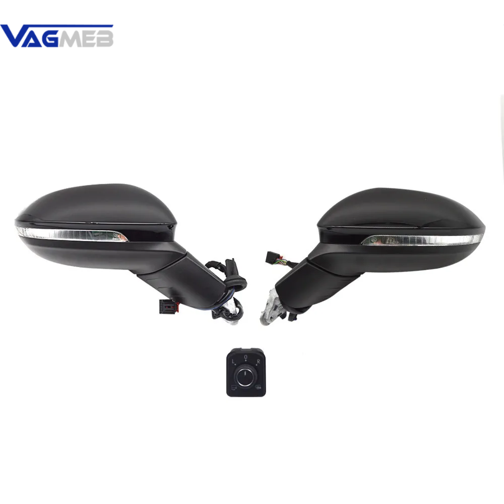 For VW Golf MK8 Electric Folding Rearview Mirror Assembly