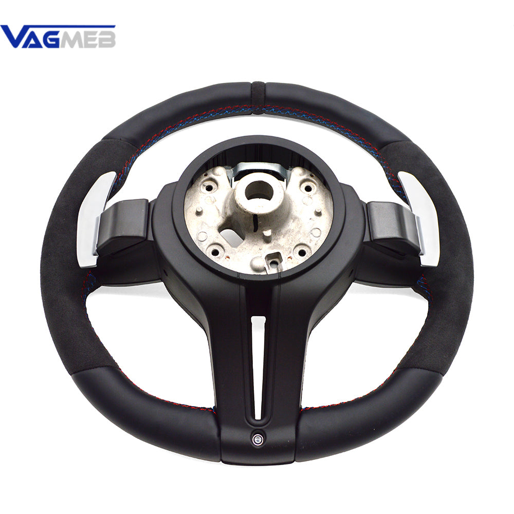 For BMW F30 F10 F20 F22/23/44/F32/F33/36 Full Alcantara Carbon Fiber MultiFunctional Steering Wheel Assembly