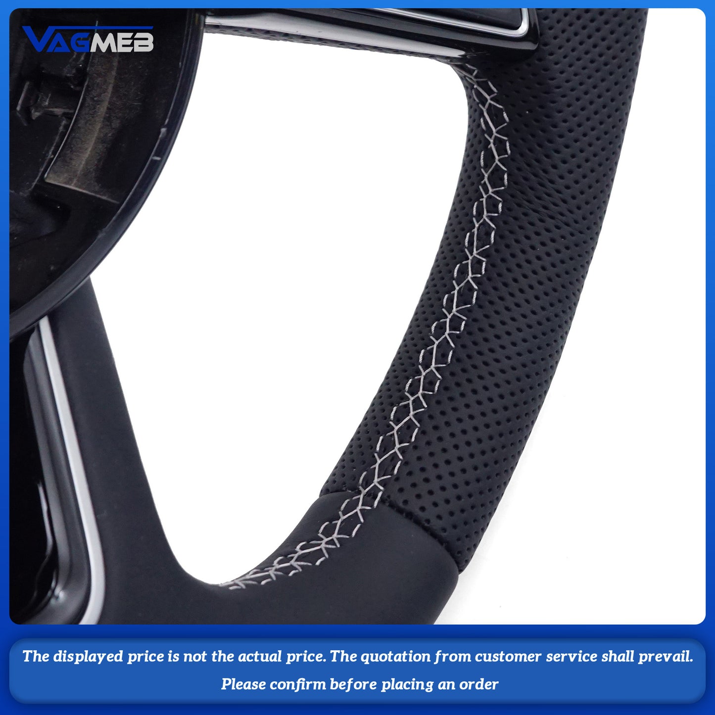 For Audi RS Logo A4B9 Steering Wheel Flat Bottom Steering Wheel Campaign Assembly Accessories