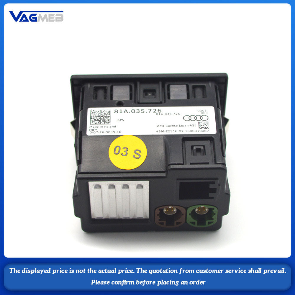 For Audi Q2 A3 S3 RS3 modified Carplay interface small big plug USB cable 81A 035 726
