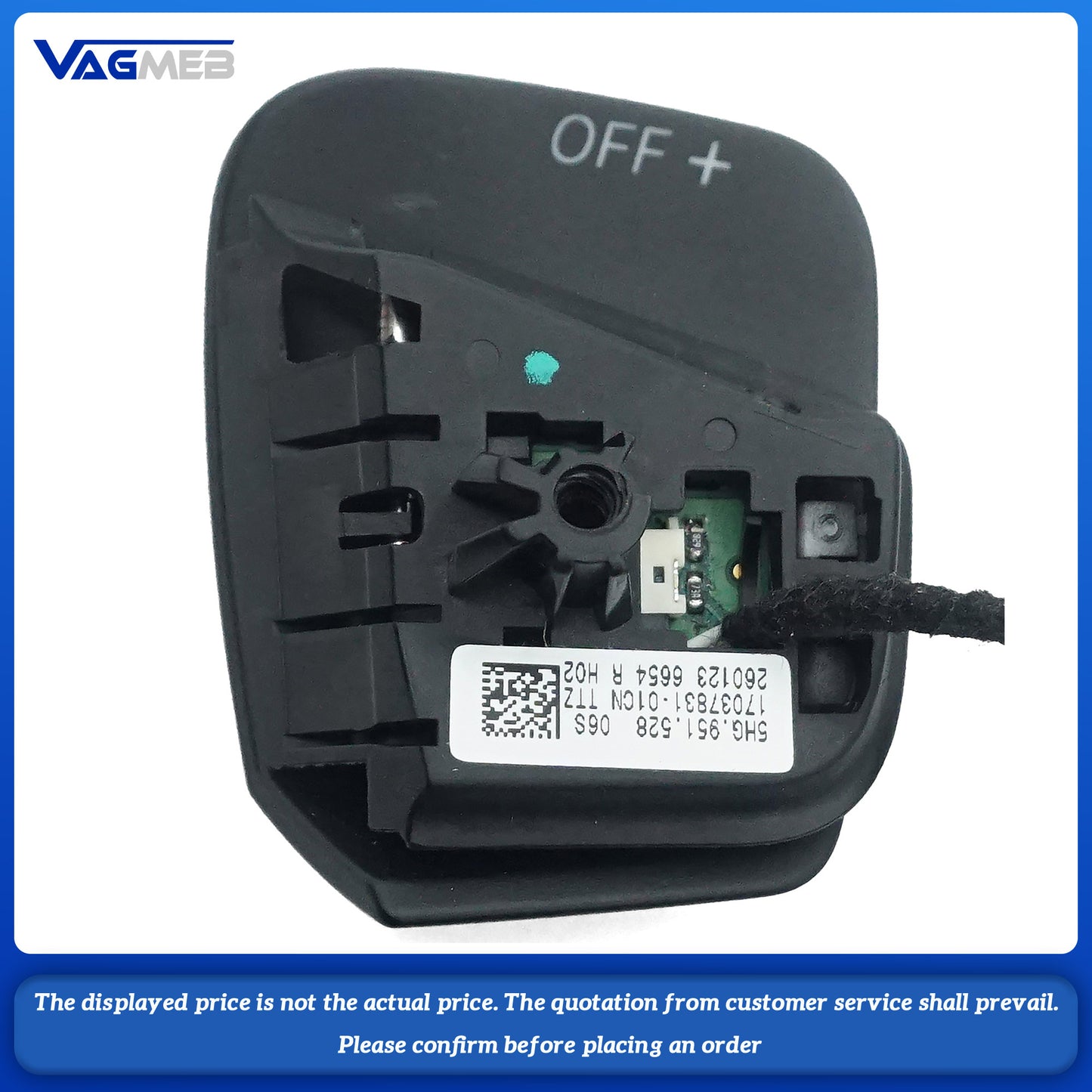 For VW Golf 8 MK8 Equipped with Steering Wheel Frame Mechanical key