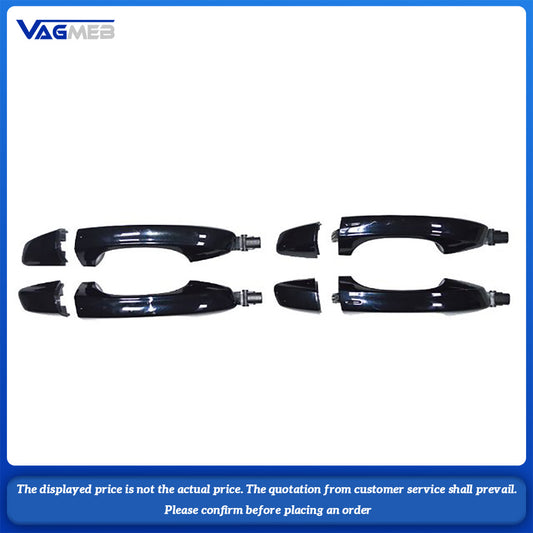 4PCS Solid Black Inductive Exterior Door Handle Full Set For VW Golf mk7 7.5 Golf 7 Golf R GTI T-Roc CC Skoda Octavia Kodiaq KESSY Keyless Entry Assembly