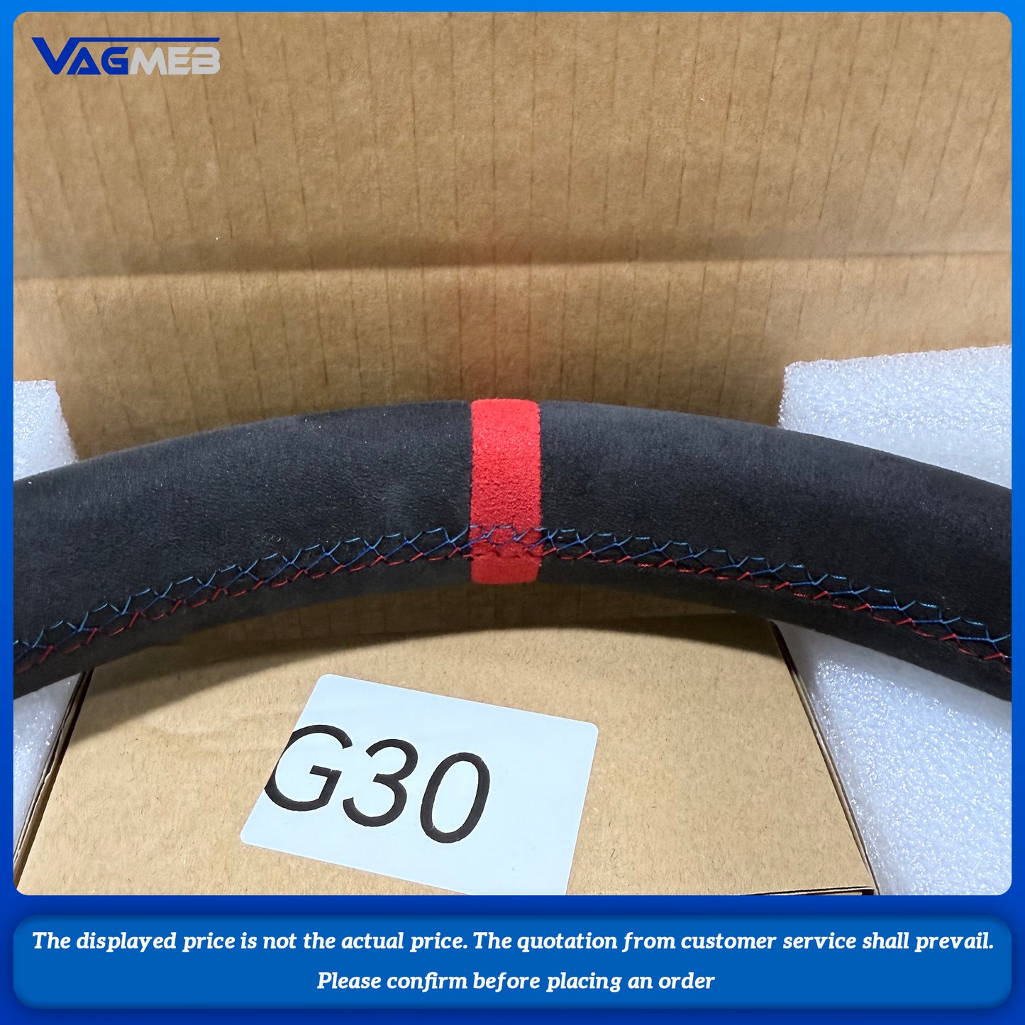 New carbon fiber leather steering wheel with M1 M2 for BMW G20 G30 G01 G02 G05 G06 G07 G08 G11 G12 G14 G15 G16, Car Accessories