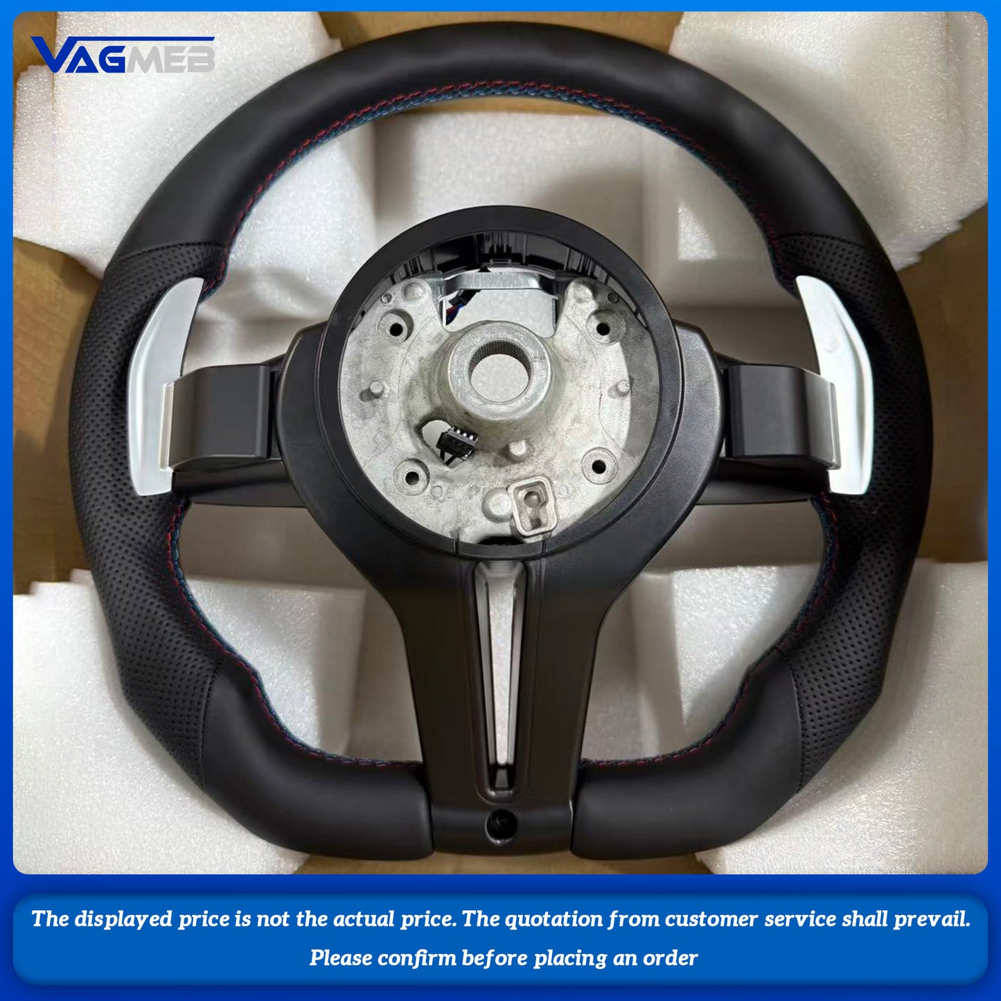 Leather Car Steering Wheel For BMW M M3 M4 M5 M6 F10 F30 F20 F31 F32 F33 F35 F36 F06 F12 F13 F15 F16 F25 F34 F80 Car Accessories