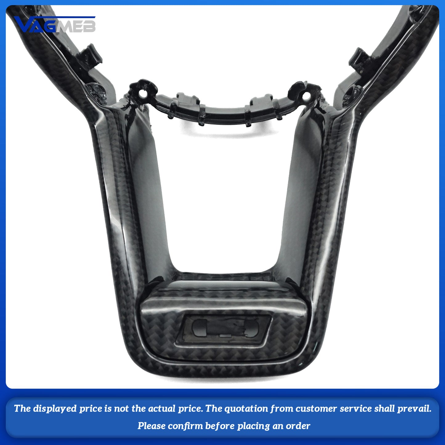 Carbon fiber button frame For Audi TT steering wheel