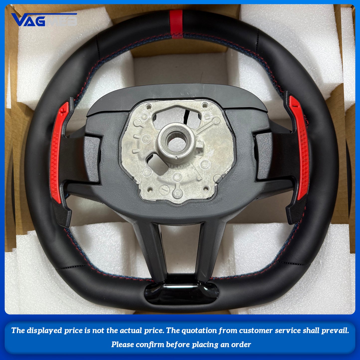 Sports Steering Wheel CS Nappa Leather For BMW 3 4 5 Series G20 G23 G26 G30 G32 G80 G82 G87 F90 G05 G06 G29 G42 Car Accessories