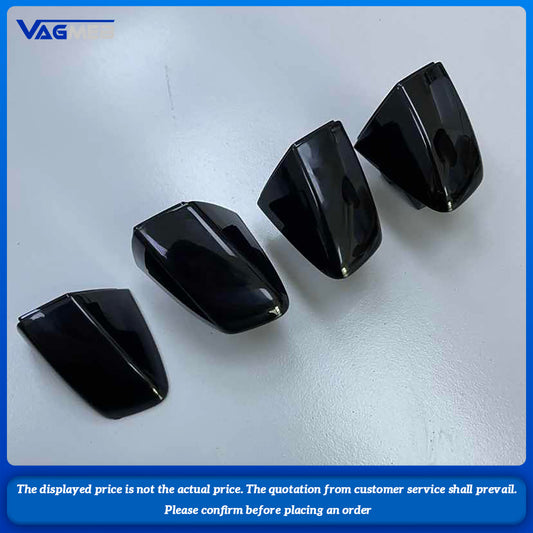 For VW Golf MK7 MQB Black Lock Cylinder Cover Caps For Capacitive Induction Door Handles Complete 4 Doors Replacement Kit