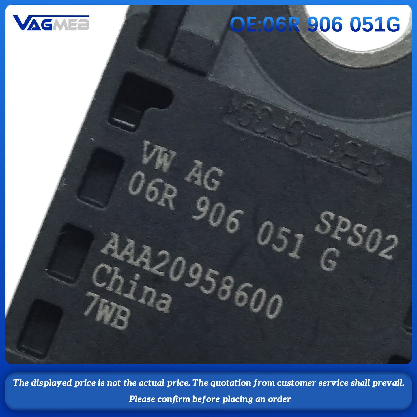Engine Air Injection Pressure Sensor For Audi Q5 A6C8 VW Atlas PRO 06R 906 051G